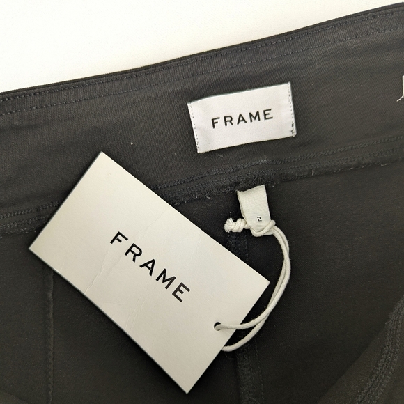 Frame Denim The Jet Set Skinny Crop Denim Noir Coated Black 30-34 (Frame 2) NWT - Picture 13 of 16